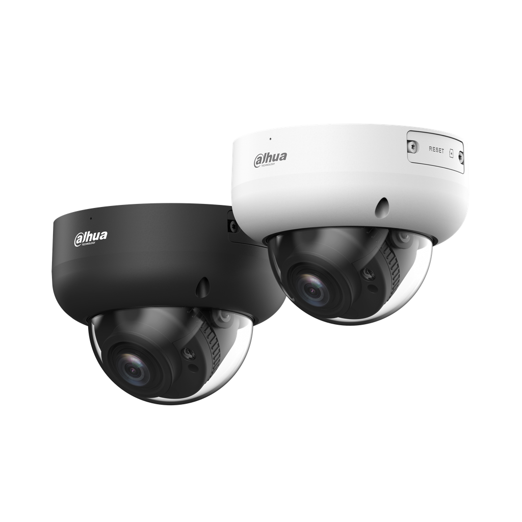 Cámara IP Dahua tipo domo 4MP lente varifocal IR40m soporta IA. DH-IPC-HDBW3441RP-ZAS-S2.