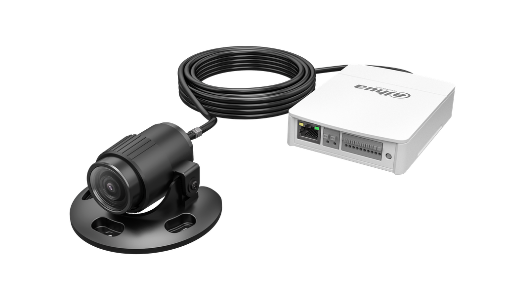 DH-KIT/IPC-HUM8241EP-E1-L3-0280B-S2. Camara Pinhole + Main Box IP Dahua 4MP 2.8mm IA 12v POE IP67