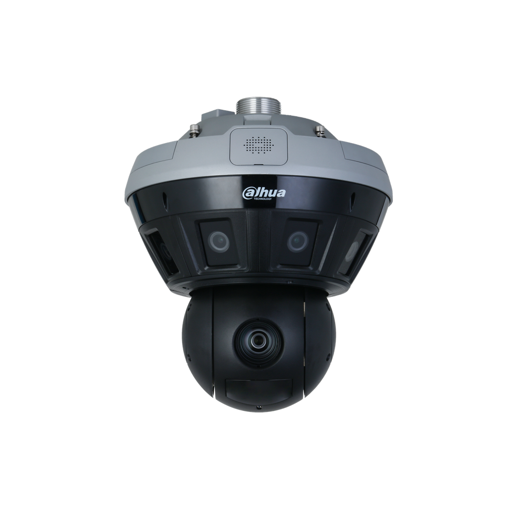 Camara IP Panoramica Dahua 4x2MP en 180 grados PTZ IR100 IA IP67 DH-PSDW8842SP-A180-D425-DC36V.