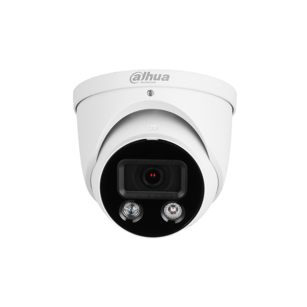 DH-IPC-HDW3449HP-AS-PV-0280B-S5. Cámara IP Domo Dahua Active Deterrence WizSense 4MP Lente 2.8mm WDR