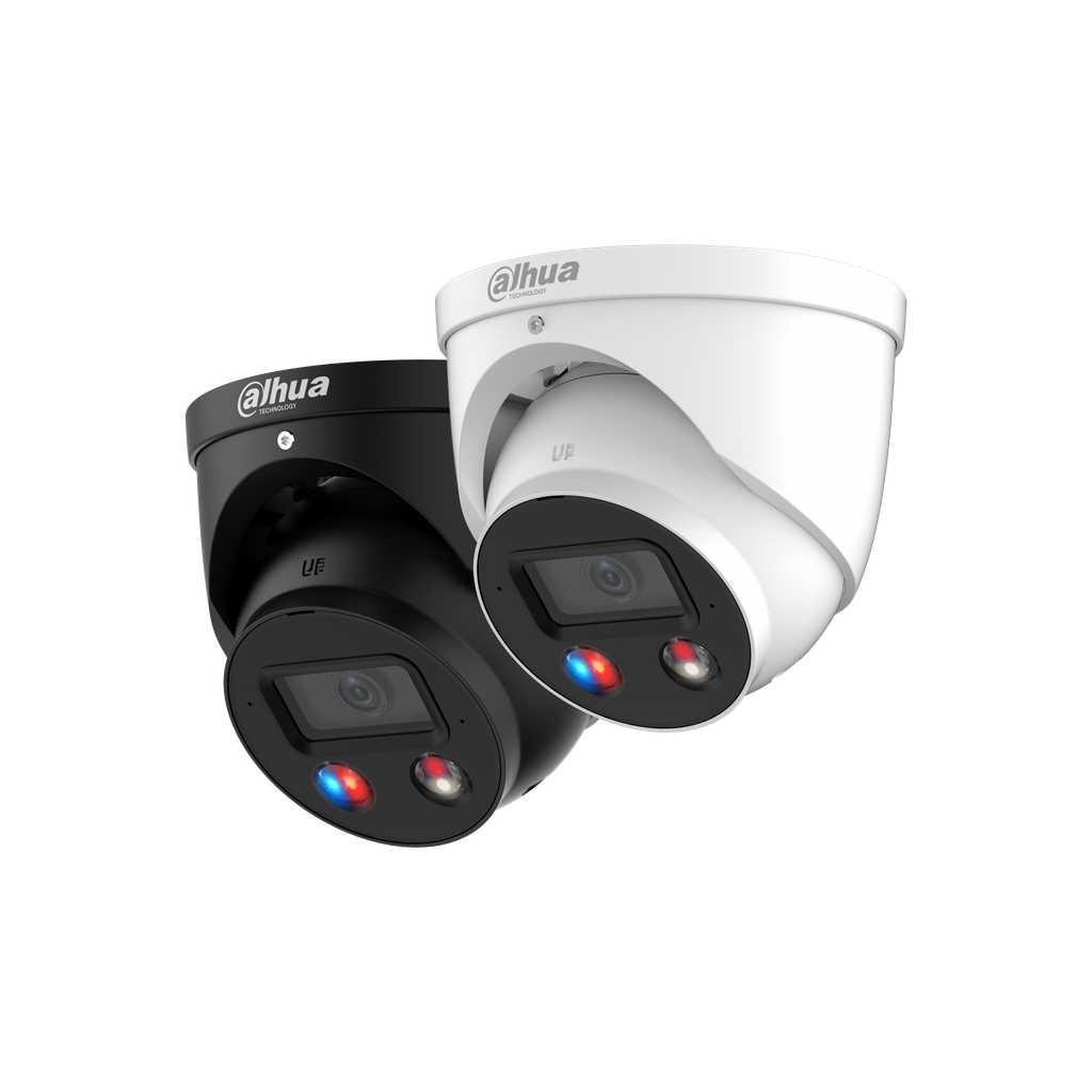 DH-IPC-HDW3449HP-AS-PV-0280B-S5. Cámara IP Domo Dahua Active Deterrence WizSense 4MP Lente 2.8mm WDR