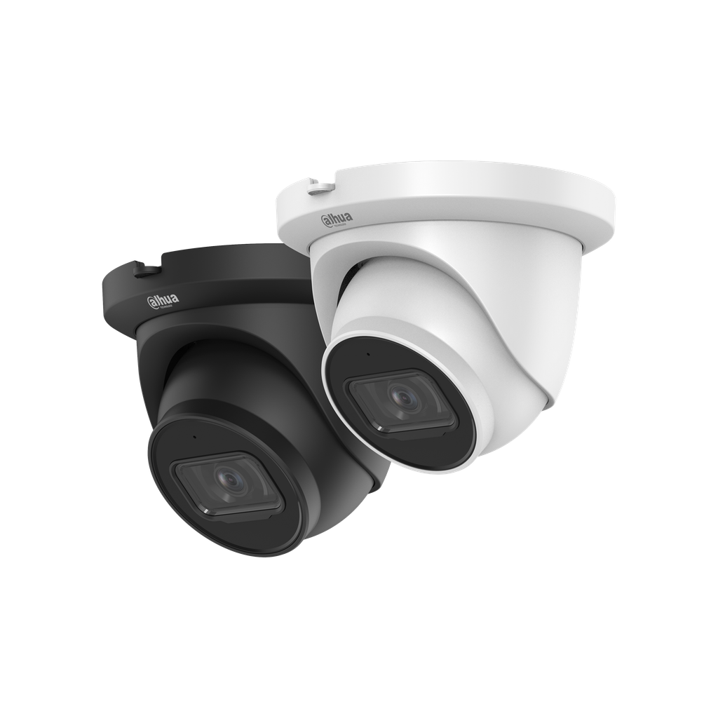 Cámara IP Dahua tipo Eyeball 4MP lente fijo IR 50mt IVS, FD, Heat Ma DH-IPC-HDW5442TMP-ASE-0280B-S3.