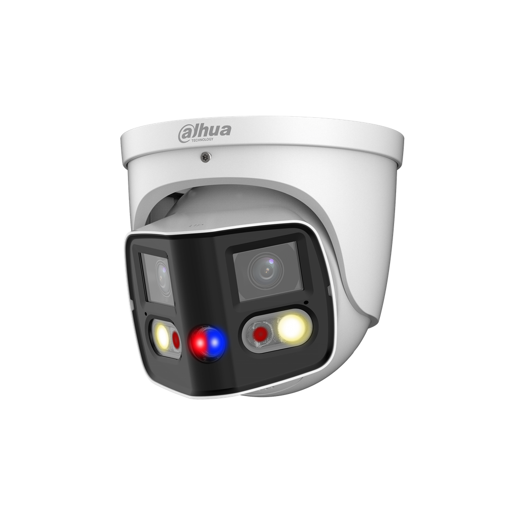 Camara Ip 180 grados Dahua 2x4MP Tioc Lente 2.8mm 12v POE IP67 DH-IPC-PDW3849P-A180-E2-AS-PV-0280B.