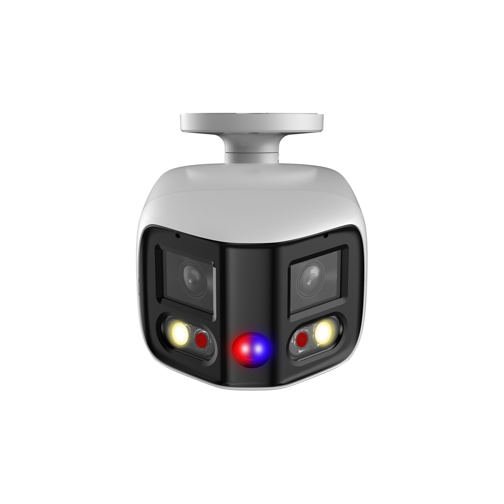 Camara Bullet IP Panoramica Dahua 2x4MP TiOC 12v POE IP67 DH-IPC-PFW3849SP-A180-E2-AS-PV-0280B.