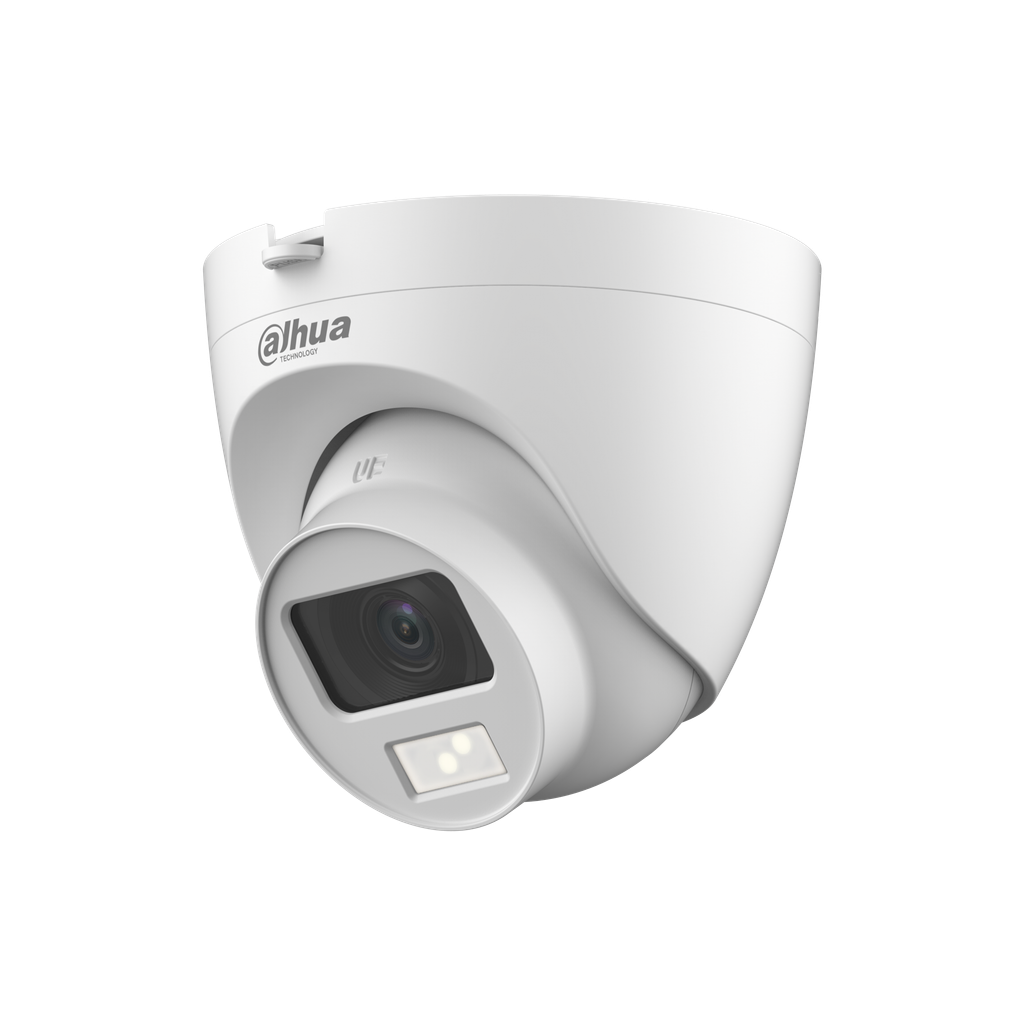 Cámara HDVCI Eyeball Dahua 2MP lente fijo 2.8mm doble iluminacion DH-HAC-HDW1200CLQN-IL-A-0280B-S6.