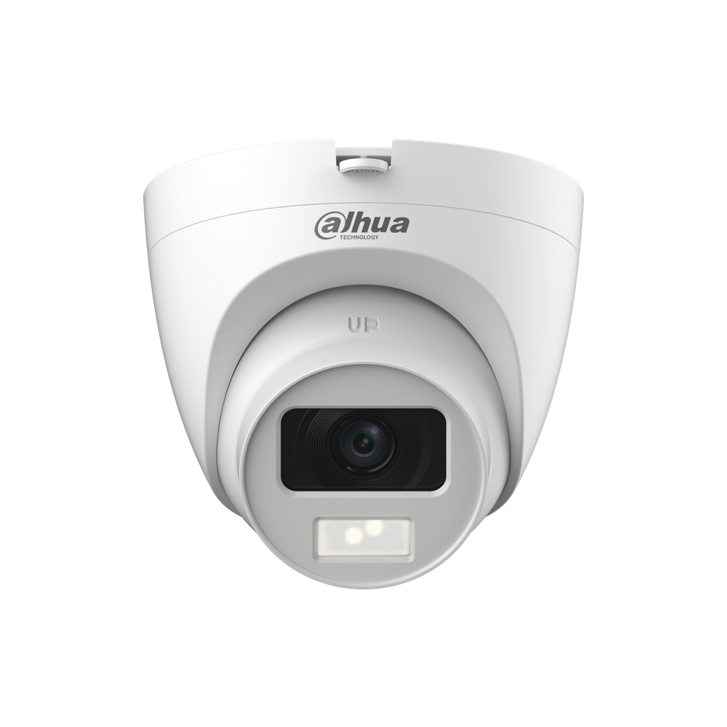 Cámara HDVCI Eyeball Dahua 2MP lente fijo 2.8mm doble iluminacion DH-HAC-HDW1200CLQN-IL-A-0280B-S6.