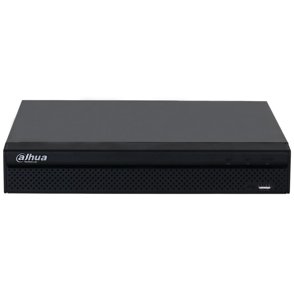 DHI-NVR2104HS-P-4KS3. NVR 4Ch Dahua. 4 puertos POE. SMD PLUS. 1HDD de hasta 20TB. Audio In/Out. Alar