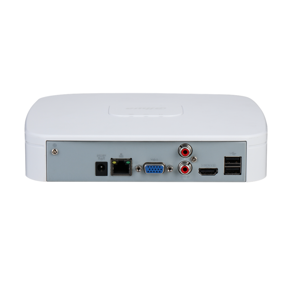 DHI-NVR2108-4KS3. NVR 8Ch Dahua. 4K. SMD Plus. 1 HDD de hasta 20TB. Audio In/Out. Alarm In/Out.