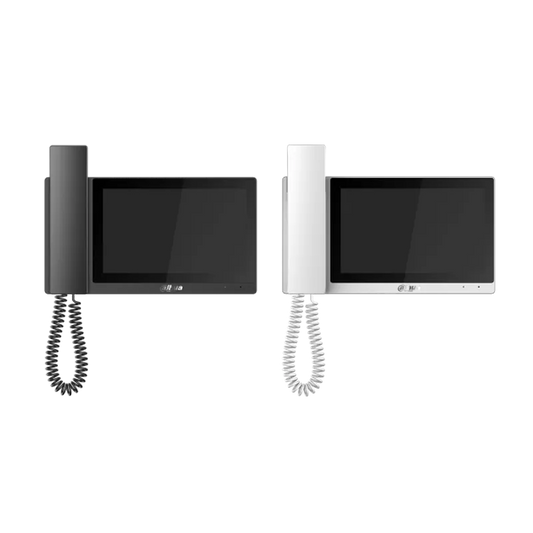 DHI-VTH5421E-H. MONITOR VIDEO PORTERO DAHUA CON AURICULAR. COLOR NEGRO.