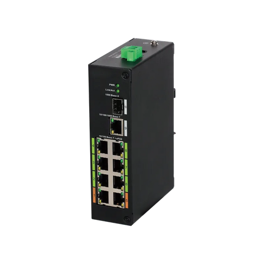 DH-LR2110-8ET-120. Switch ePoE 8 Puertos Dahua - 120W Total HI-PoE