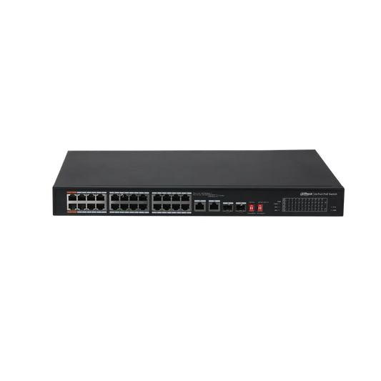DH-S3226-24ET-240. Switch PoE 24 PUertos DAHUA 240W.