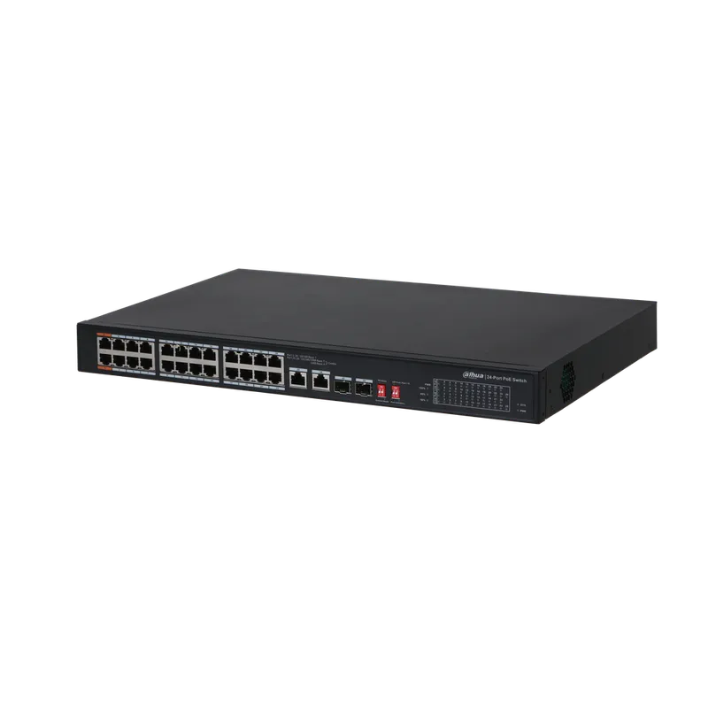DH-S3226-24ET-240. Switch PoE 24 PUertos DAHUA 240W.