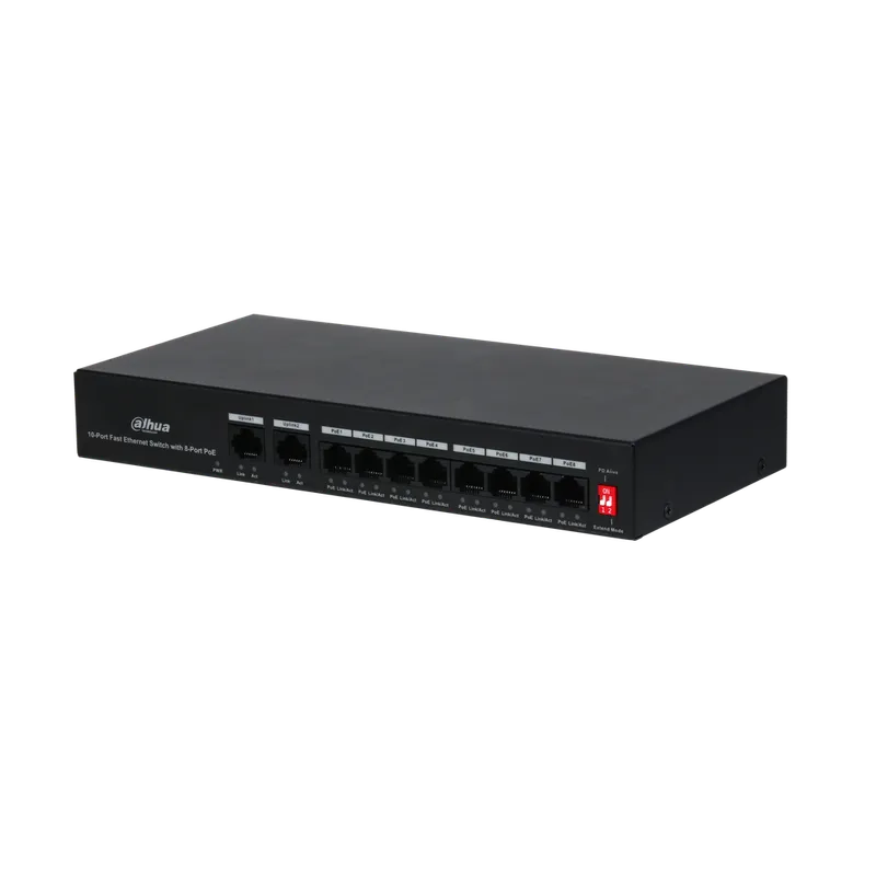 DH-PFS3010-8ET-65. SWITCH DAHUA 10 PUERTOS 10/100 8-POE