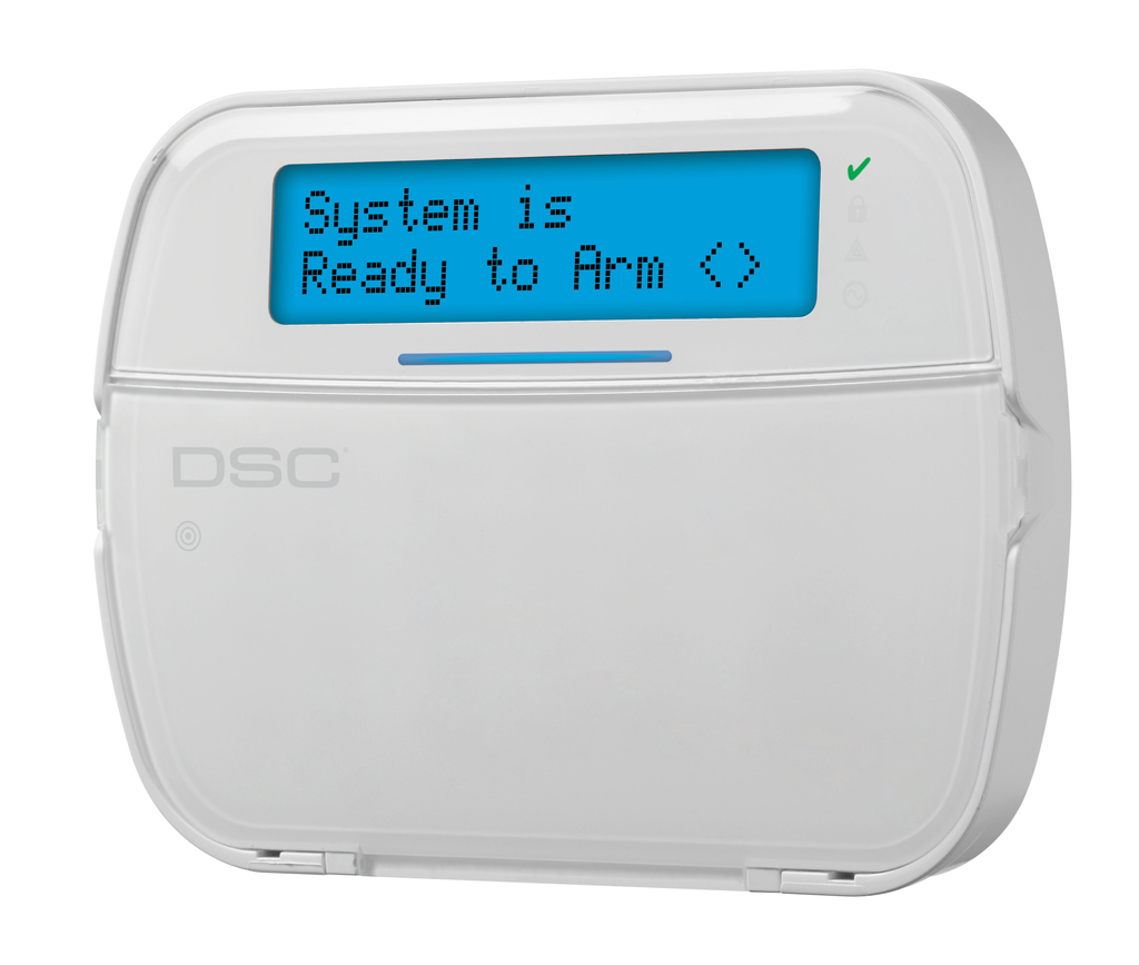 Teclado LCD Alfanumérico Cableado con Transceptor PowerG Integrado HS2LCDRF9N.