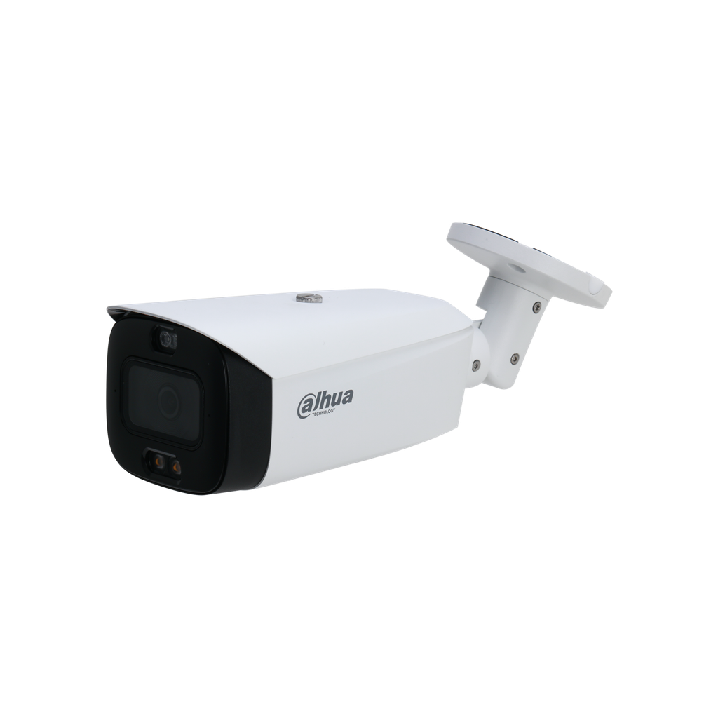 Cámara IP Dahua tipo bullet 4MP doble Iluminacion y deteccion acti DH-IPC-HFW3449T1P-AS-PV-0280B-S4.