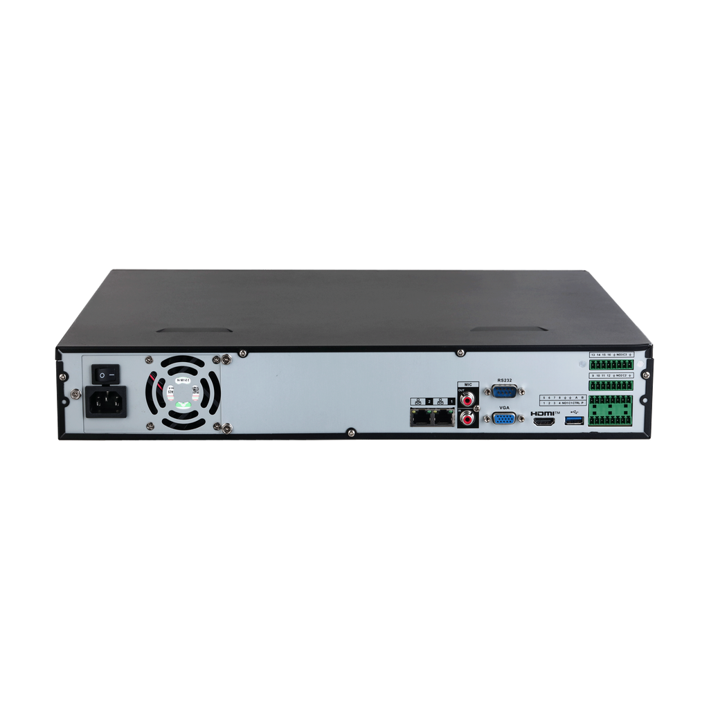 DHI-NVR4416-EI. NVR 16 canales Dahua soporta 4 HDD hasta 16TB soporta IA by cámara y NVR