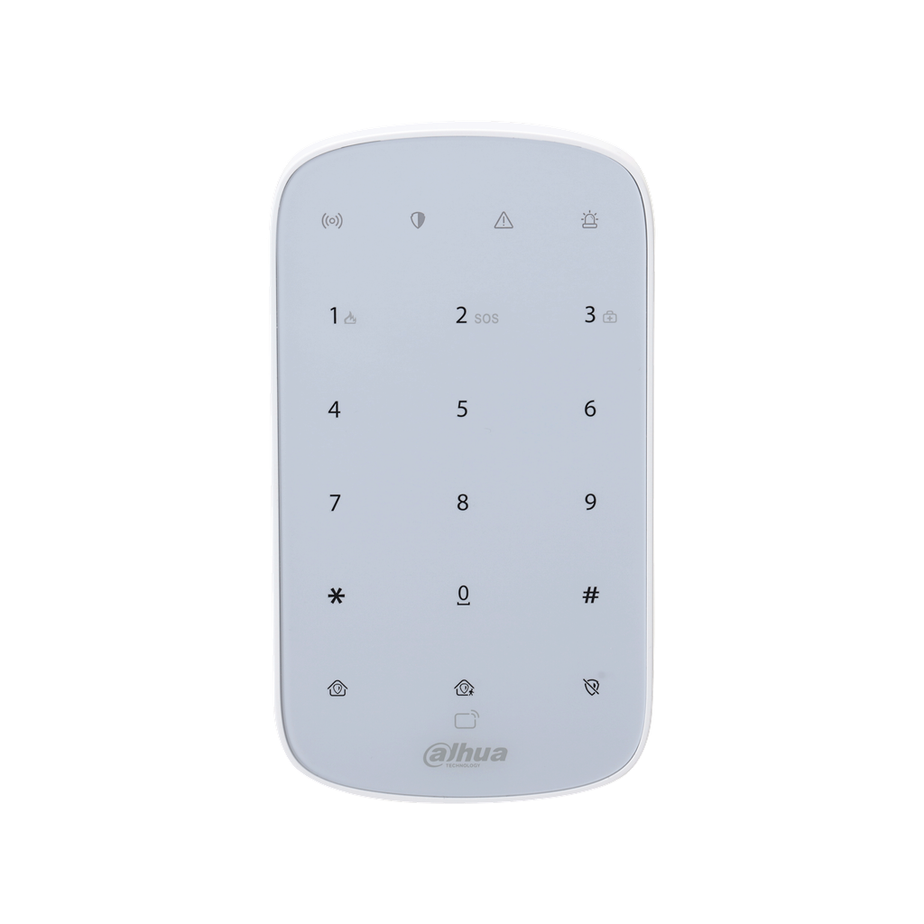 Teclado inalambrico central de alarma Dahua DHI-ARK30T-W2.