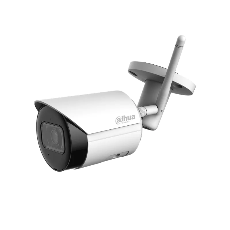 Camara IP bullet WIFI 2MP lente fijo 2.8mm microfono incorporado. DH-IPC-HFW1230DSN-SAW-0280B.