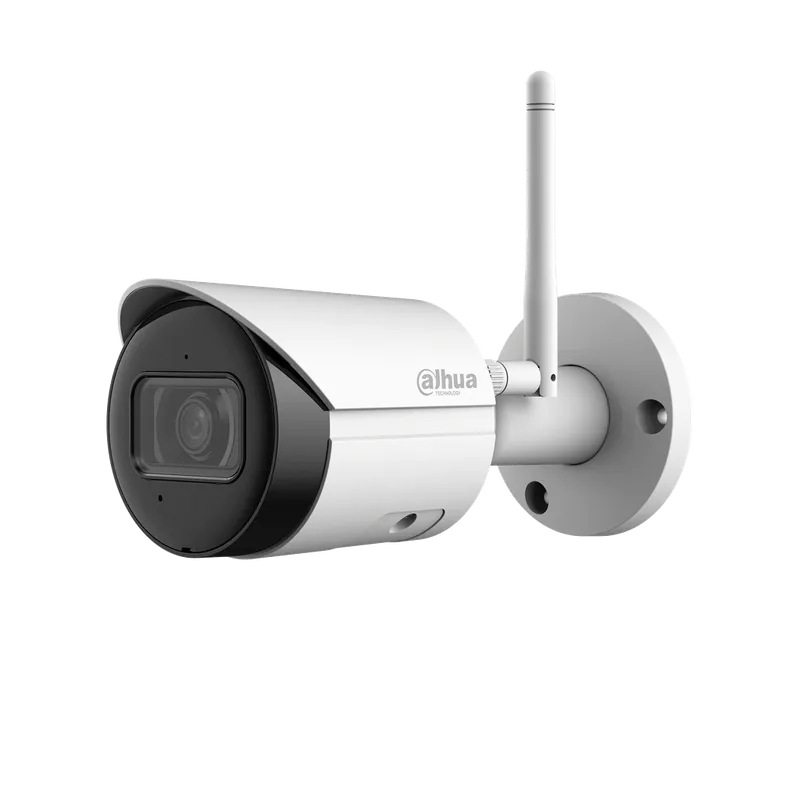 Camara IP bullet WIFI 2MP lente fijo 2.8mm microfono incorporado. DH-IPC-HFW1230DSN-SAW-0280B.