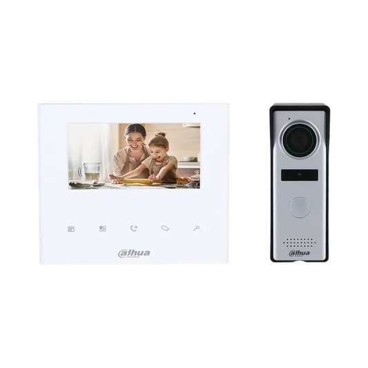 DHI-KTA04. Kit Video Portero Analogo Dahua Incluye Timbre Monitor y Fuente