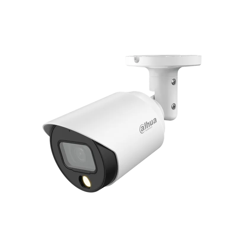 Camara HDCVI bullet 5Mp full color iluminacion 20m lente fijo 2.8mm DH-HAC-HFW1509TN-LED-0280B-S2.