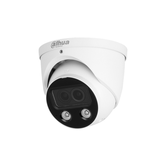 Cámara IP Dahua tipo Eyeball 5mp lente fijo 3.6mm full color Iluminac DH-IPC-HDW5449HP-ASE-D2-0360B.