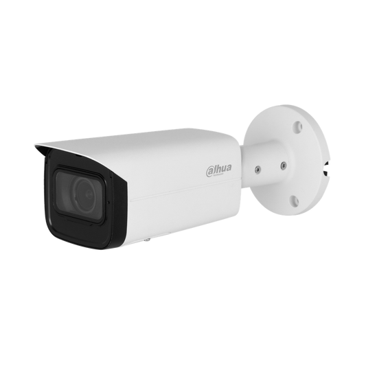 Cámara IP Dahua tipo bullet 4MP lente vaifocal motor. I/O audio y alarma DH-IPC-HFW3441TP-ZAS-S2.