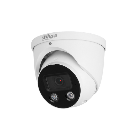 DH-IPC-HDW3449HP-AS-PV-0280B-S5. Cámara IP Domo Dahua Active Deterrence WizSense 4MP Lente 2.8mm WDR