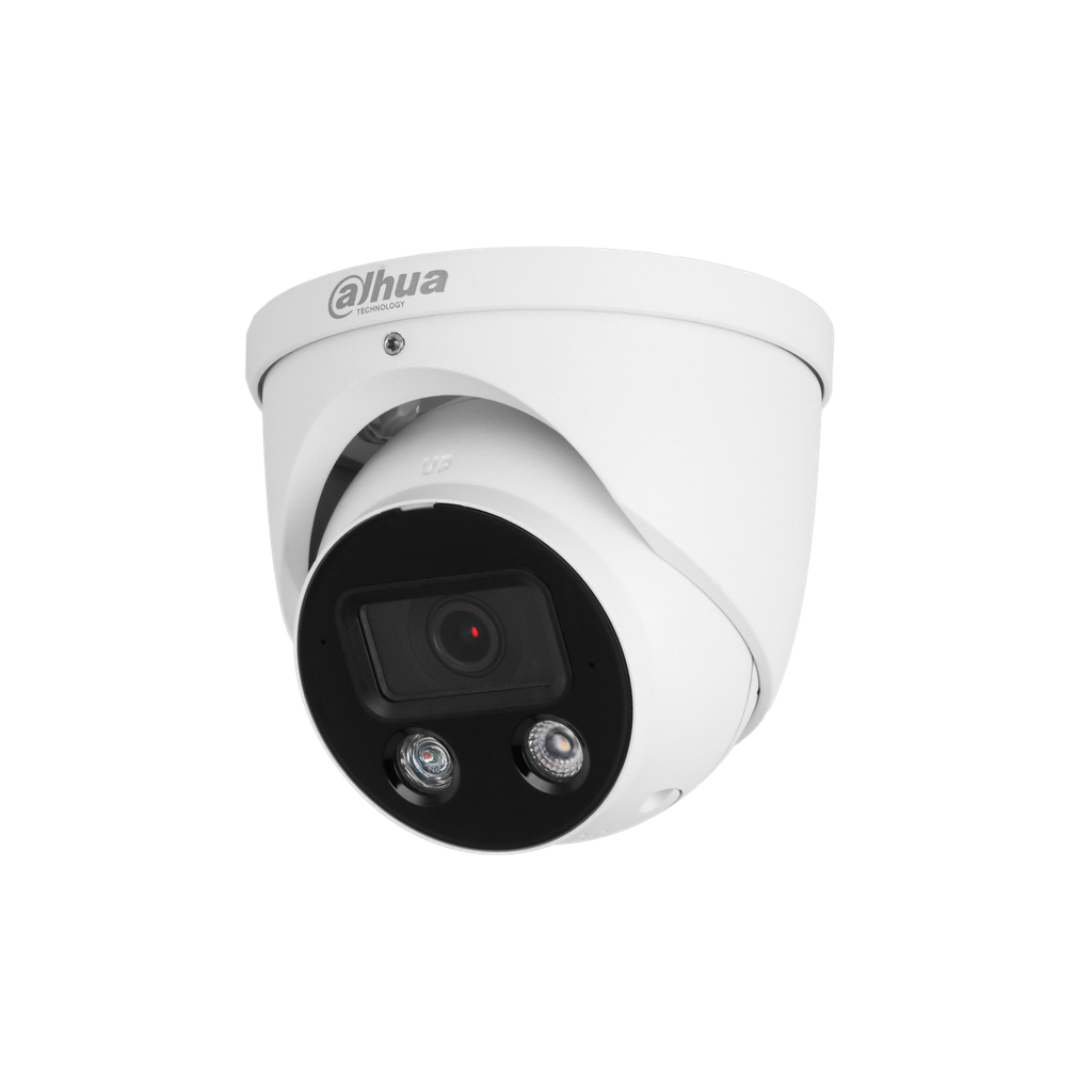 DH-IPC-HDW3449HP-AS-PV-0280B-S5. Cámara IP Domo Dahua Active Deterrence WizSense 4MP Lente 2.8mm WDR