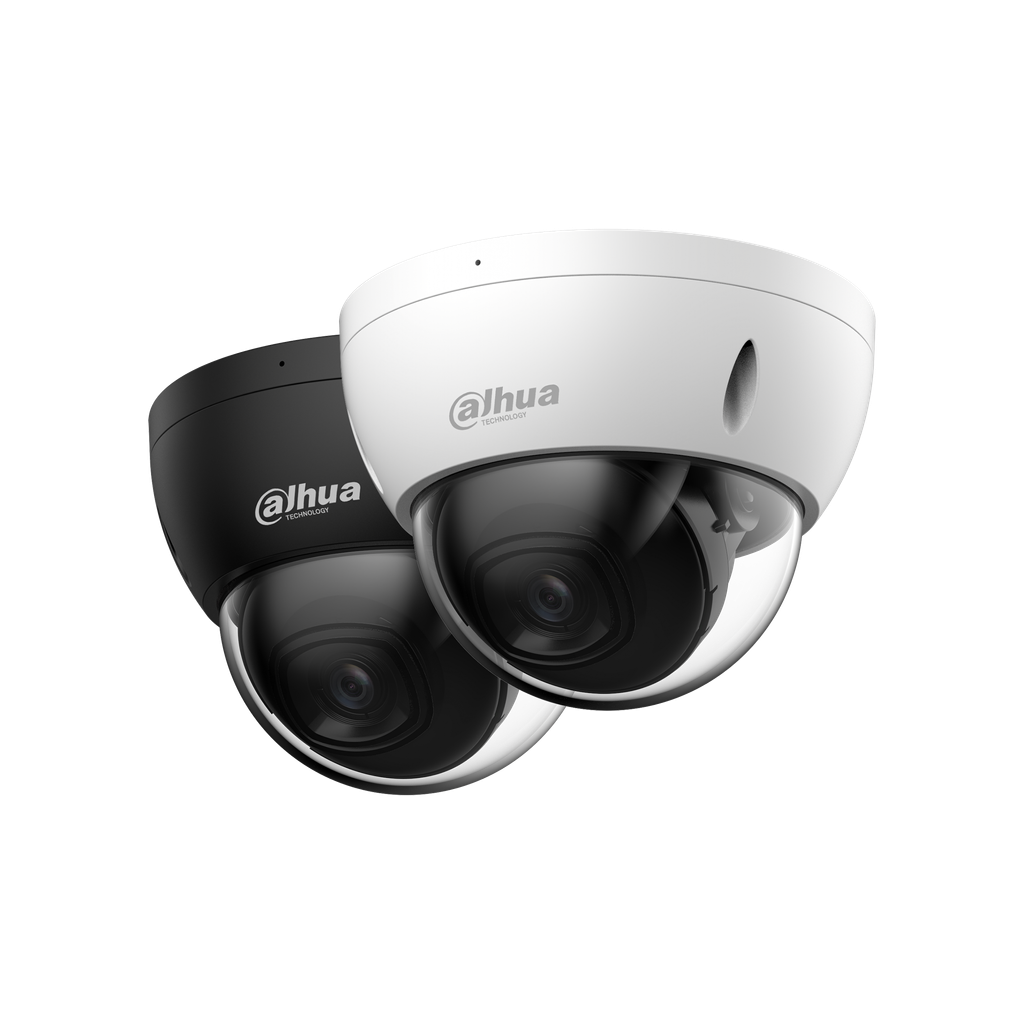 Cámara domo IP 5Mp lente fijo 2.8mm IR 30m soporta IVS proteccion IP67 DH-IPC-HDBW2541EP-S-0280B-S2.
