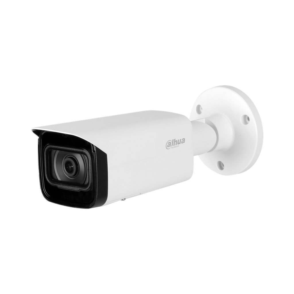Cámara bullet IP Dahua 5Mp Lente fijo 3.6mm IR 80m soporta IVS y AI Pr DH-IPC-HFW5541TP-SE-0360B-S3.