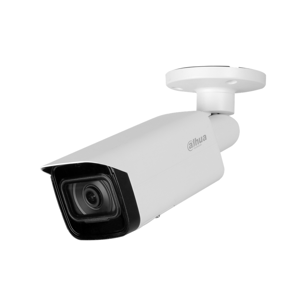 Cámara bullet IP Dahua 5Mp Lente fijo 3.6mm IR 80m soporta IVS y AI Pr DH-IPC-HFW5541TP-SE-0360B-S3.