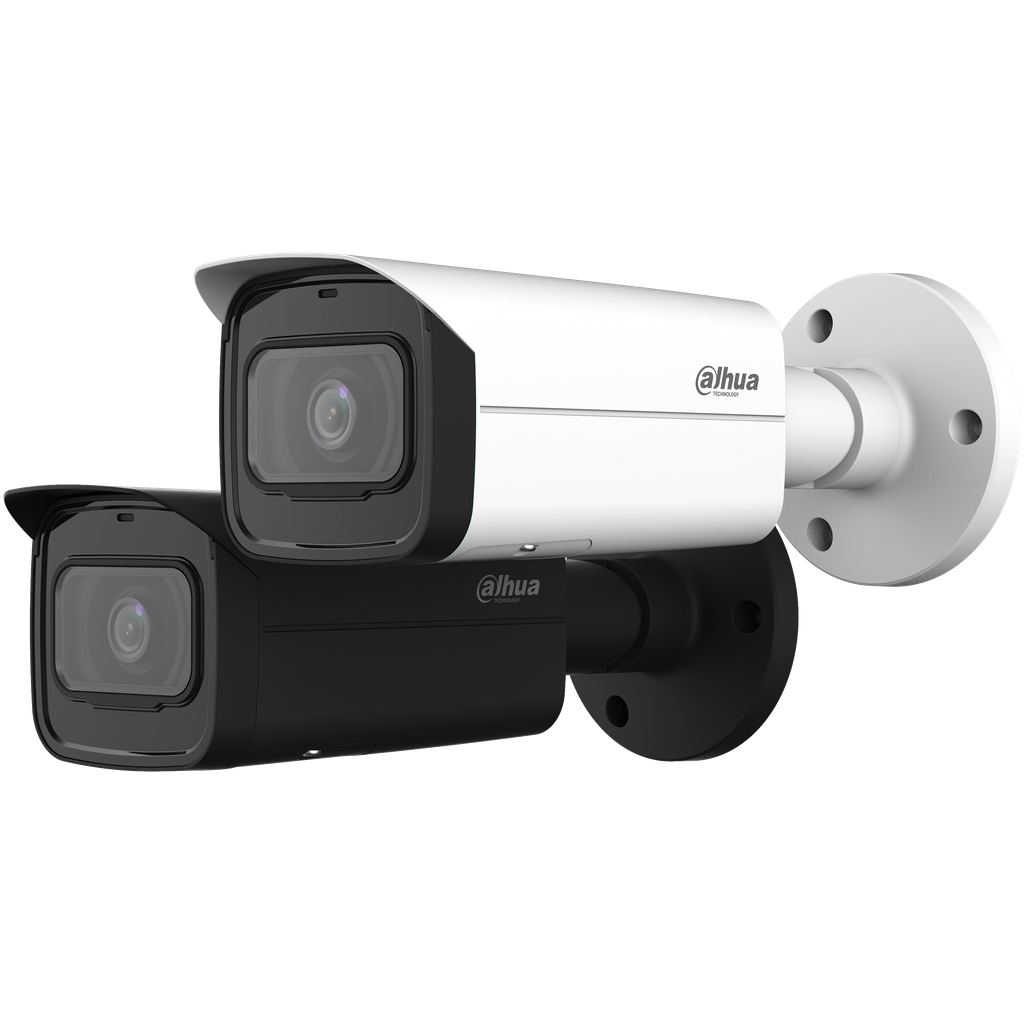 Cámara bullet IP Dahua 5Mp Lente fijo 3.6mm IR 80m soporta IVS y AI Pr DH-IPC-HFW5541TP-SE-0360B-S3.