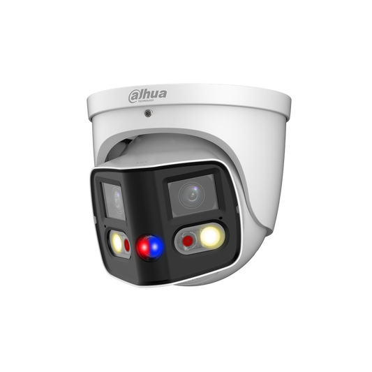 DH-IPC-PDW3849P-A180-E2-AS-PV-0280B. Camara Ip 180 grados Dahua 2x4MP Tioc Lente 2.8mm 12v POE IP67