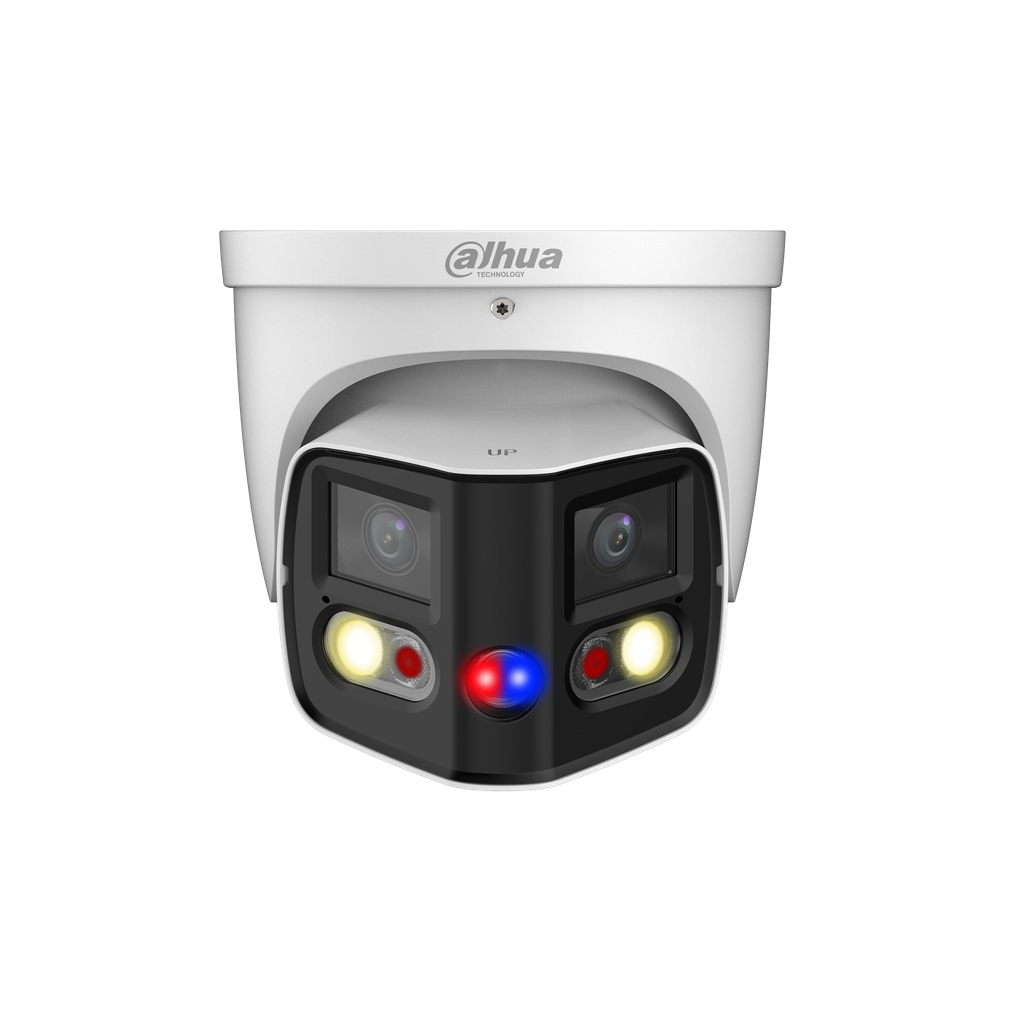 Camara Ip 180 grados Dahua 2x4MP Tioc Lente 2.8mm 12v POE IP67 DH-IPC-PDW3849P-A180-E2-AS-PV-0280B.