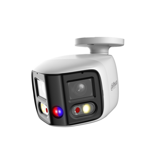 DH-IPC-PFW3849SP-A180-E2-AS-PV-0280B. Camara Bullet IP Panoramica Dahua 2x4MP TiOC 12v POE IP67