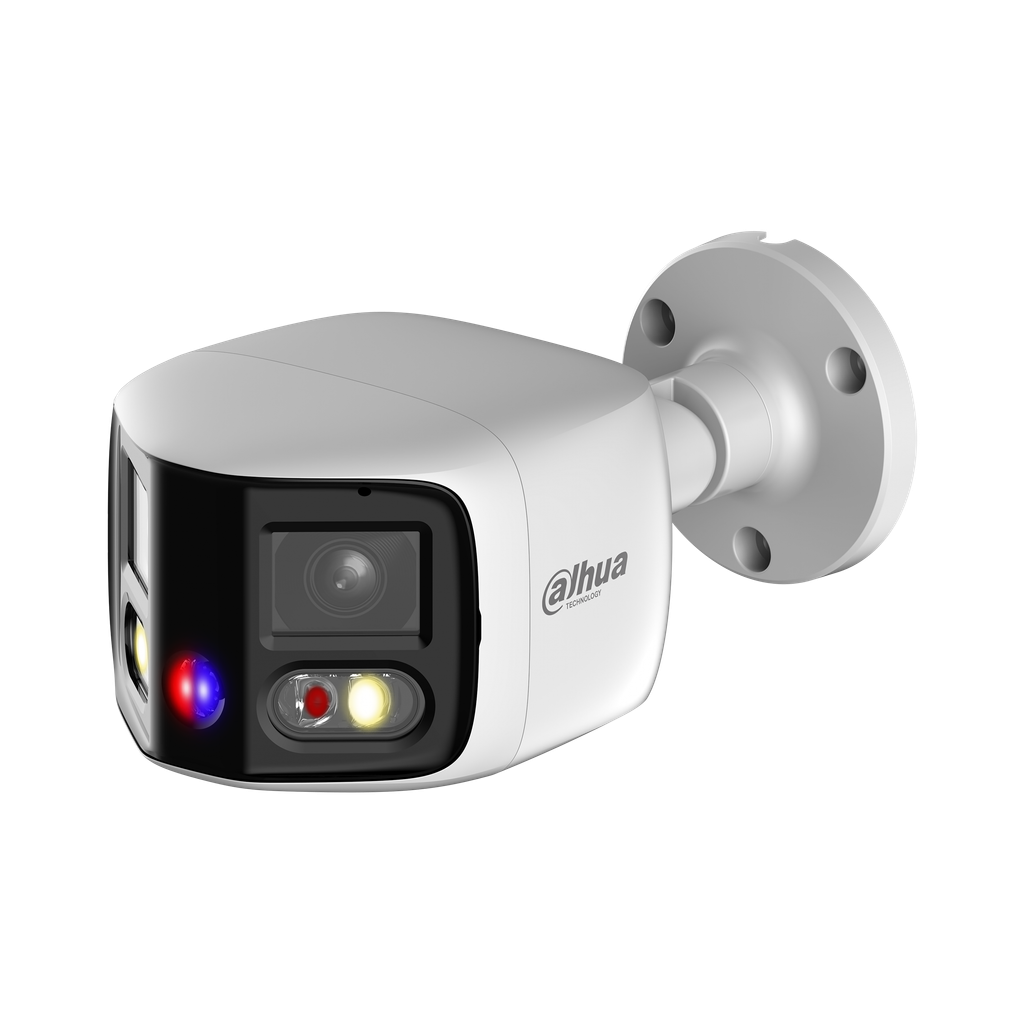 Camara Bullet IP Panoramica Dahua 2x4MP TiOC 12v POE IP67 DH-IPC-PFW3849SP-A180-E2-AS-PV-0280B.