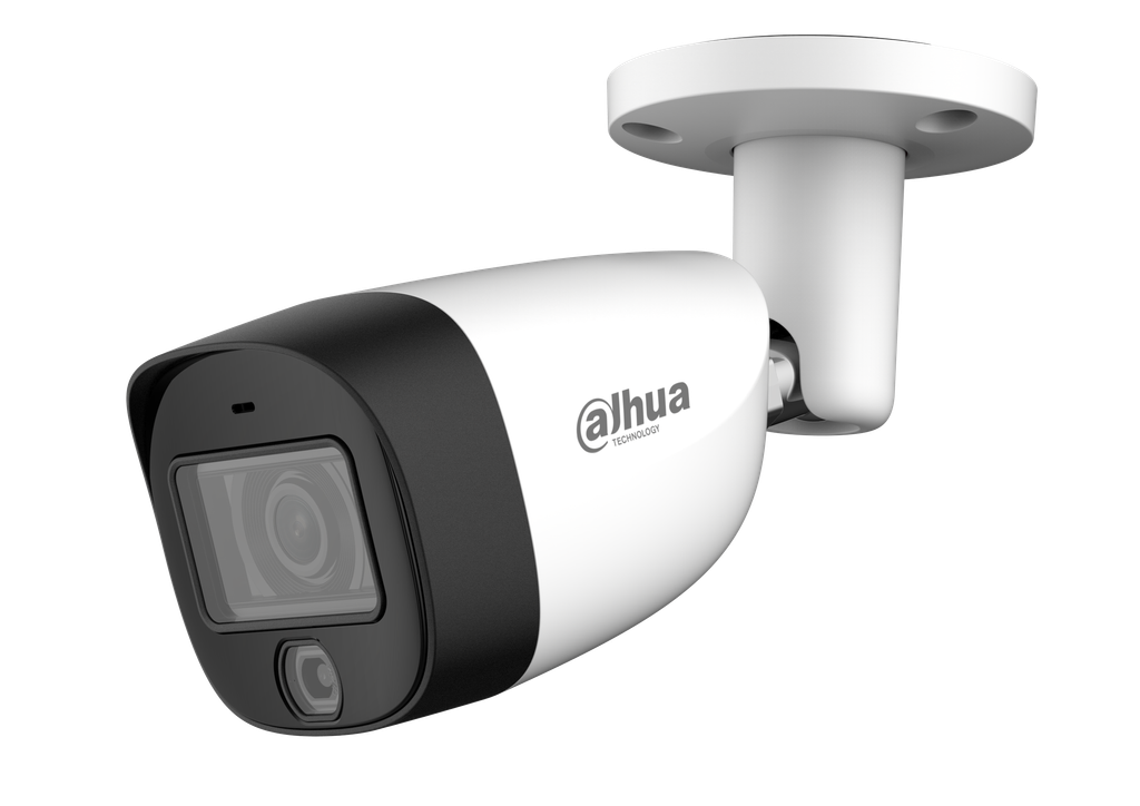 Cámara HDCVI bullet Dahua 5MP lente fijo 2.8mm doble iluminacion 20 DH-HAC-HFW1500CMN-IL-A-0280B-S2.
