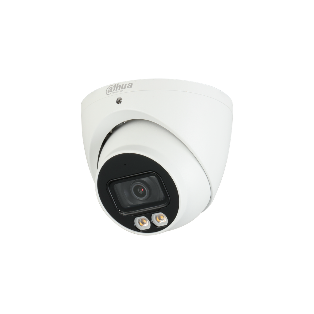 Camara Dahua HDCVI tipo eyeball 2MP dual Iluminación 40m lente fijo DH-HAC-HDW1200TN-IL-A-0280B-S6.