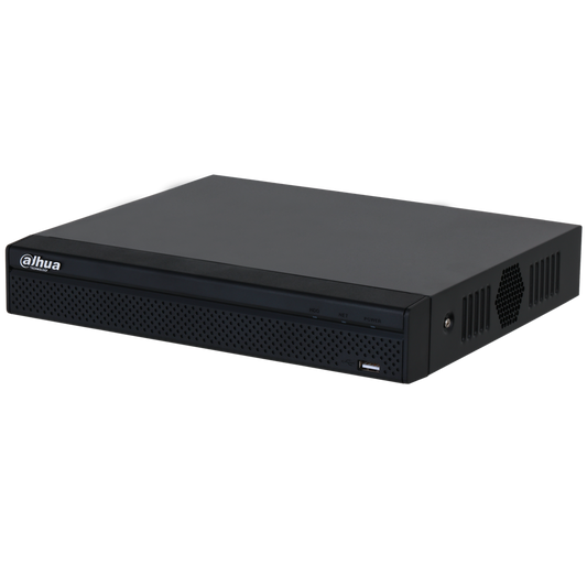 DHI-NVR2104HS-P-4KS3. NVR 4Ch Dahua. 4 puertos POE. SMD PLUS. 1HDD de hasta 20TB. Audio In/Out. Alar