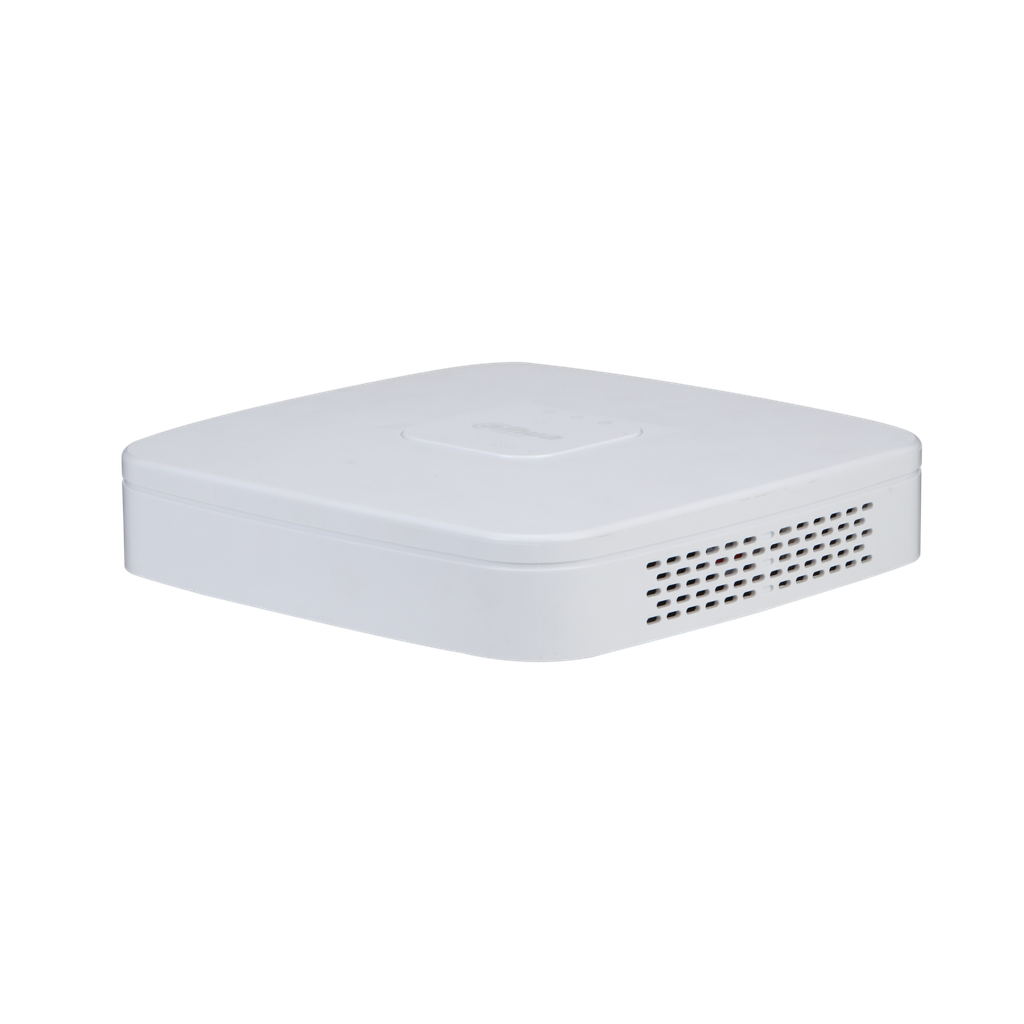 DHI-NVR2104-4KS3. NVR Dahua 4CH. 4K. SMD PLUS. 1HDD. De hasta 20TB. Audio In/Out. Alarm In/out.