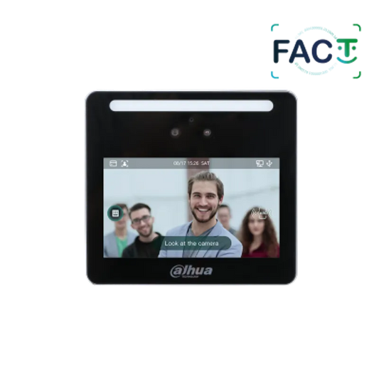 DHI-ASI3213G-MW. Control de Acceso Standalone IP Dahua FACT Face/Tarjeta/Clave pantalla.
