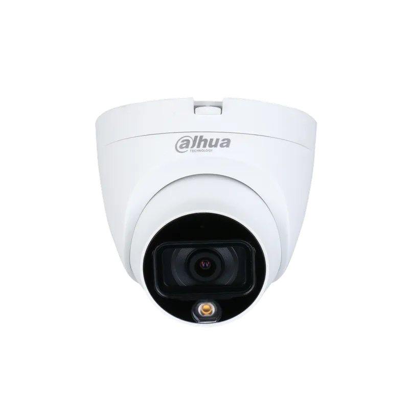 Camara Domo HDCVI FullColor Dahua 2MP LED 20M IP67 DH-HAC-HDW1209TLQN-LED-0280B-S2.