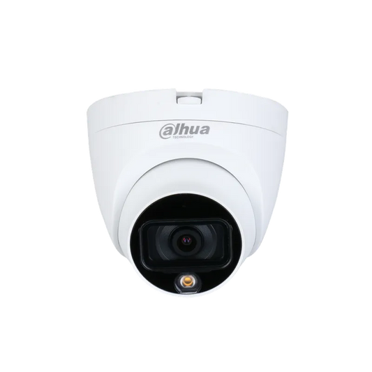 Camara Domo HDCVI FullColor Dahua 2MP LED 20M IP67 DH-HAC-HDW1209TLQN-LED-0280B-S2.