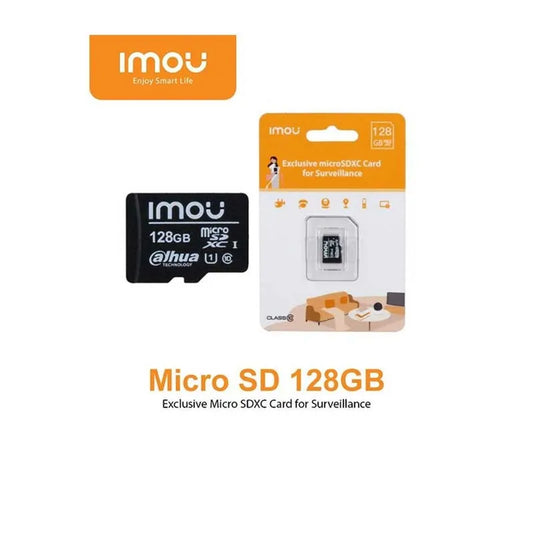 ST2-128-S1. MICROSD 128GB. UHS-1, CLASE 10, U3, V30/3D TLC NAND FLASH. IMOU