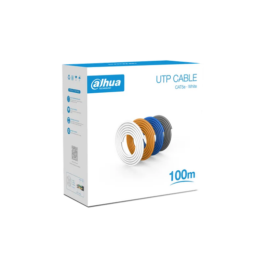 ROLLO DE CABLE UTP 100MTS. CAT 5E DAHUA. DH-PFM920I-5EU-U-100.