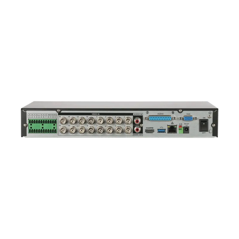 DH-XVR5116HE-I3. XVR DAHUA 16CH. FULL HD GRAB Y VISUALI. ENTR Y SAL DE AUDIO Y ALARMAS.