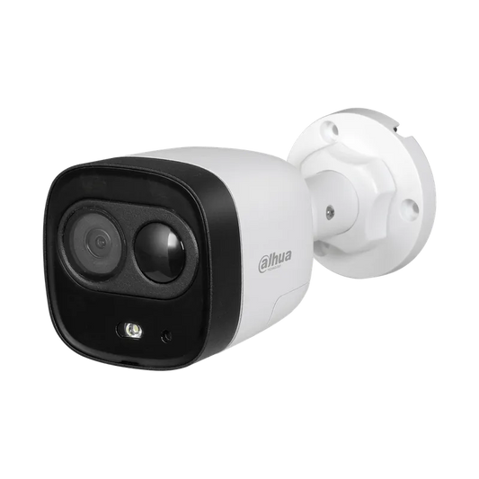 CÁMARA TIPO BALA HDCVI DAHUA 1080P. DISUASIÓN ACTIVA. LF 2.8MM. IR 30 DH-HAC-ME1200DN-LS-0280B-S5.