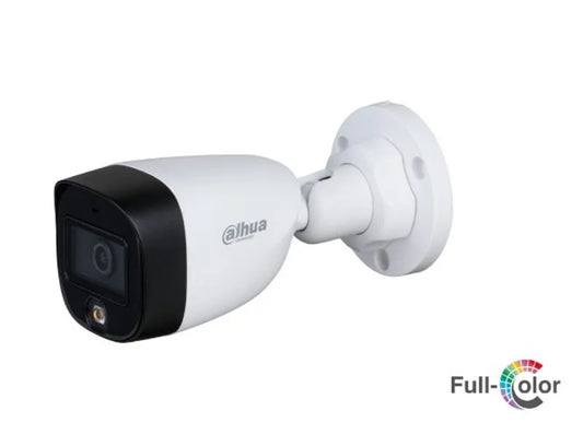 CAMARA BALA DAHUA HDCVI. 2MP. LF 2.8MM. FULL COLOR. 20 MTS. IR. IP67. DH-HAC-HFW1209CN-LED-0280B-S2.