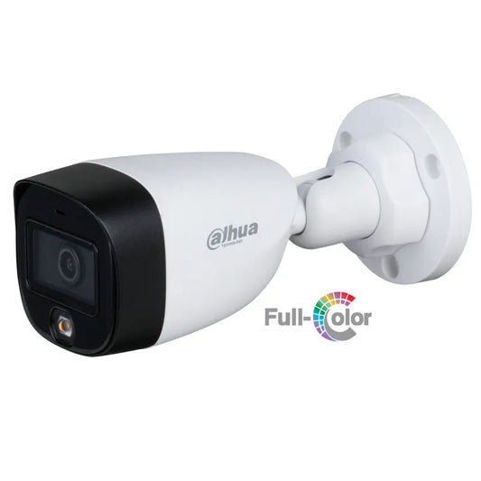 Camara Bullet HDCVI Dahua Full Color 2MP Lente 2.8mm LED 20m IP67 DH-HAC-HFW1209CMN-LED-0280B-S2.